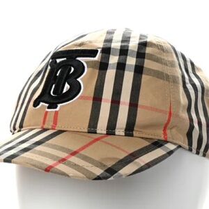 Burberry TB Logo Check Cap Hat